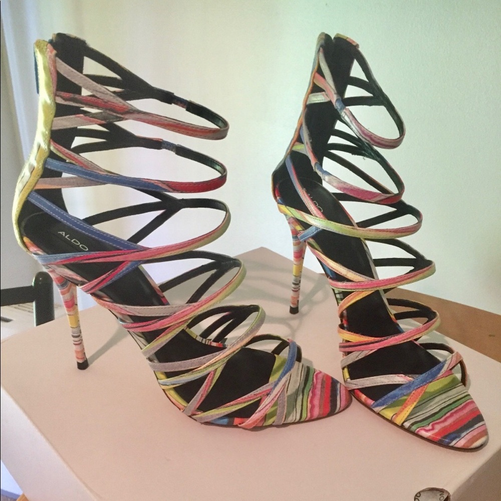 Aldo Multicolored High Heel Sandals